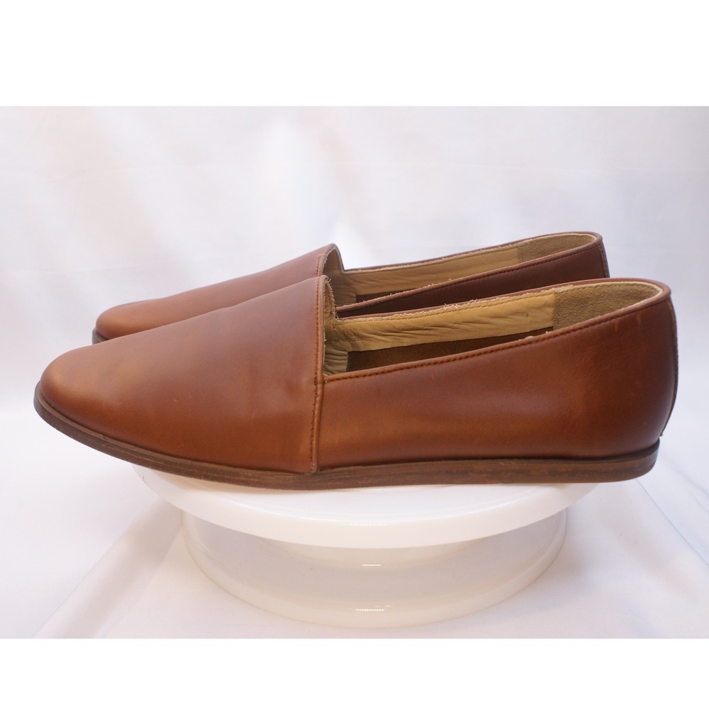 Nisolo Alejandro Slip On Loafers Mens 12 Brandy Brown Leather Made in Mexico - Picture 2 of 12